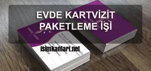 Kartvizit Paketleme İşi