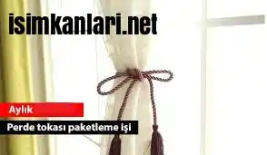 Evde Perde Tokası Paketleme