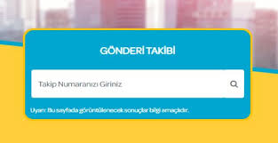 gönderi takibi