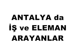 antalya is ilanları bayan